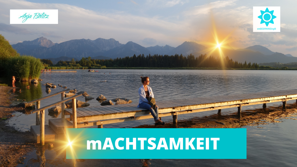 blockkurs berge achtsamkeit anja bölitz frau see berge